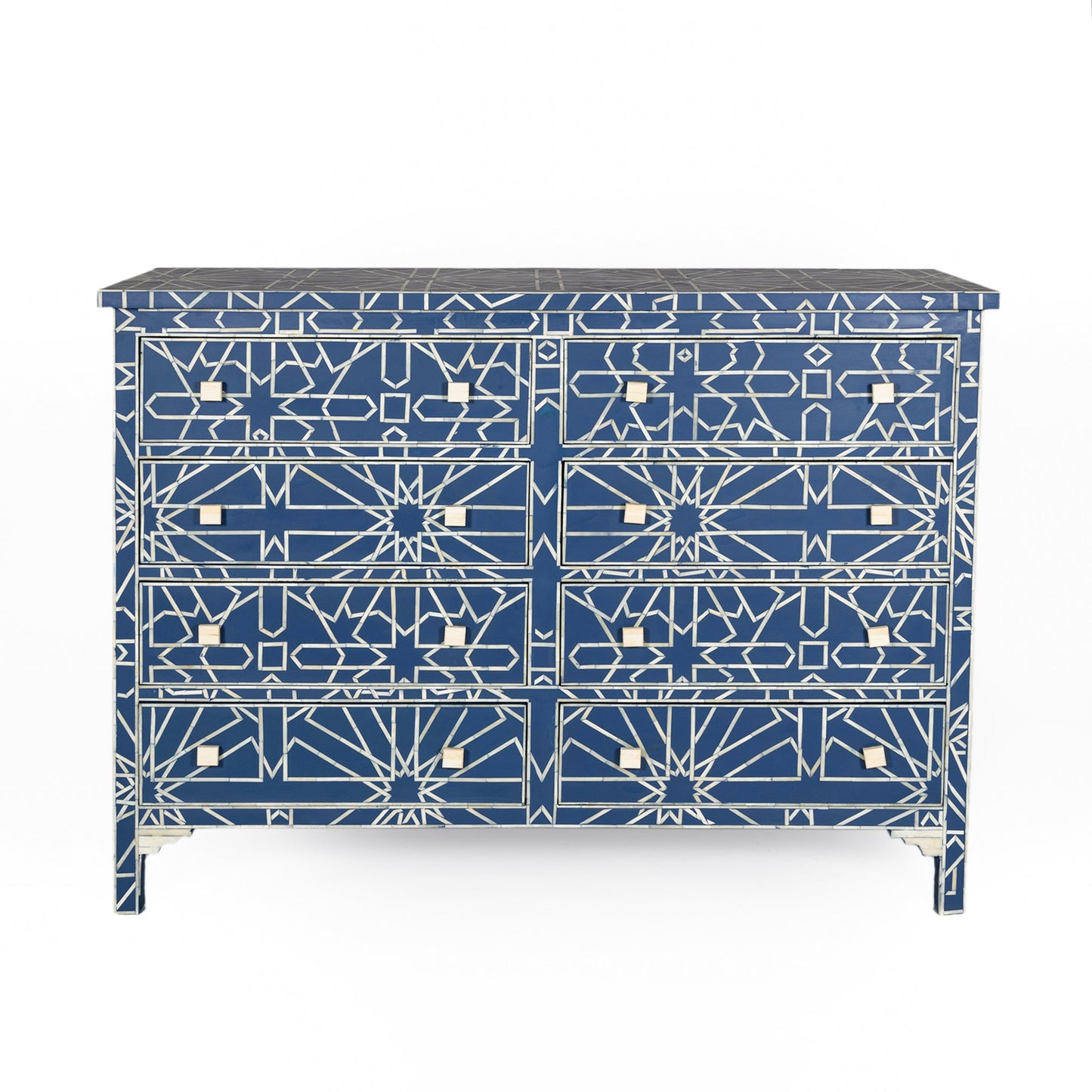 Sapphire Bone Inlay Moroccan Dresser