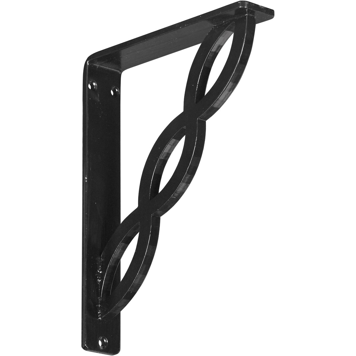 1 1/2"W X 10"D X 12"H Loera Wrought Iron , (Single Center Brace), Antiqued Brass Furniture > Cabinets & Storage > Ironing Centers Ekena Millwork 1 1/2"W x 7 1/2"D x 10"H Powder Coated Black