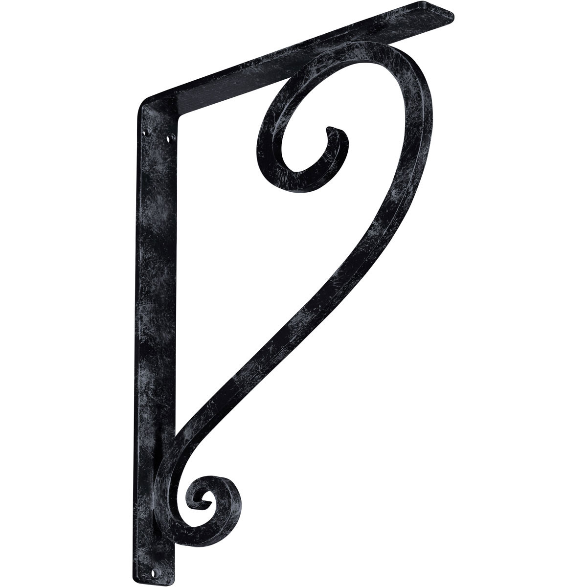 1 1/2"W X 10"D X 12"H Edwards Wrought Iron , (Single Center Brace), Antiqued Brass Furniture > Cabinets & Storage > Ironing Centers Ekena Millwork 1 1/2"W x 12"D x 15"H Antiqued Pewter