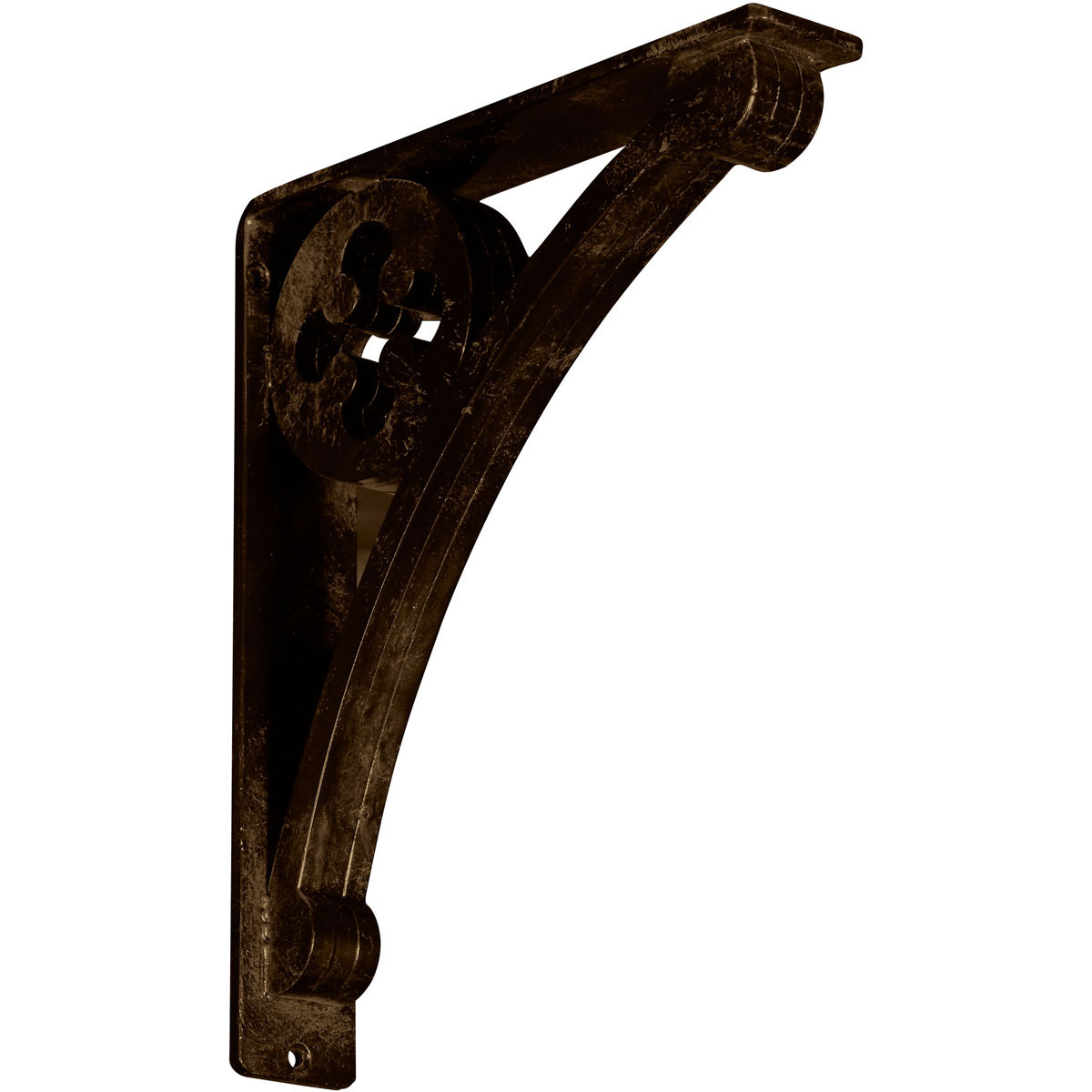 1 1/2"W X 12"D X 15"H Crawley Wrought Iron , (Single Center Brace), Antiqued Copper Furniture > Cabinets & Storage > Ironing Centers Ekena Millwork 2" W x 10" D x 12" H Antiqued Brass