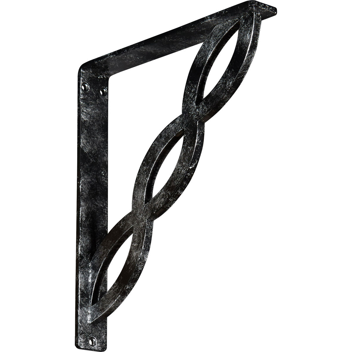 1 1/2"W X 10"D X 12"H Loera Wrought Iron , (Single Center Brace), Antiqued Brass Furniture > Cabinets & Storage > Ironing Centers Ekena Millwork 1 1/2"W x 10"D x 12"H Silver