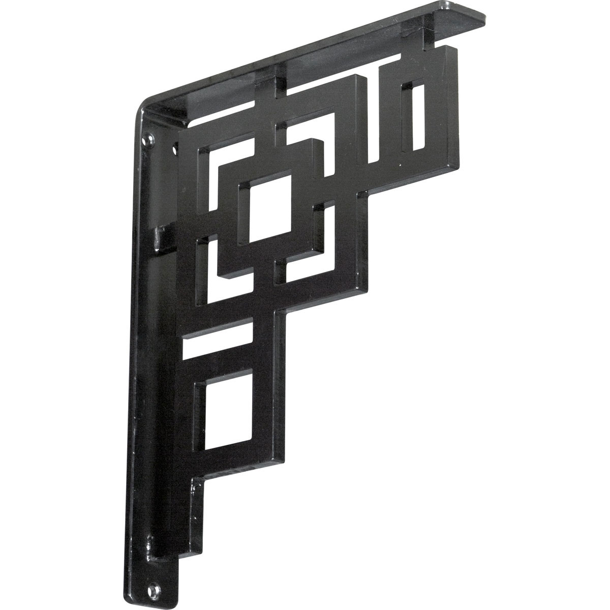 1 1/2"W X 12"D X 15"H Eris Wrought Iron , (Single Center Brace), Antiqued Bronze Furniture > Cabinets & Storage > Ironing Centers Ekena Millwork 1 1/2"W x 10"D x 12"H Powder Coated Black