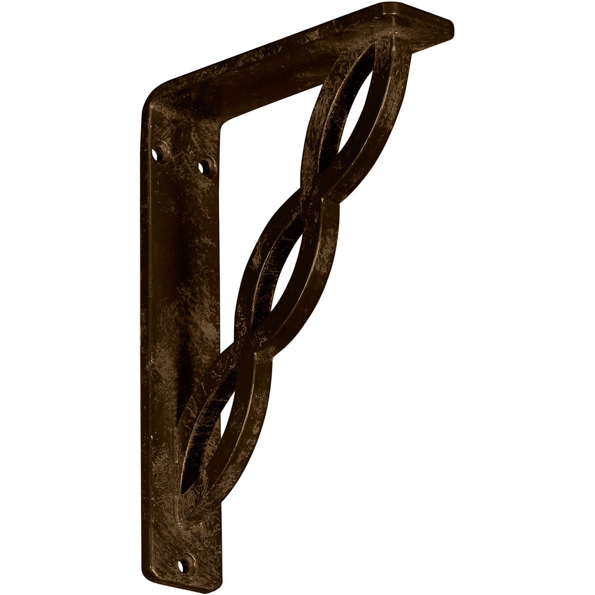 1 1/2"W X 10"D X 12"H Loera Wrought Iron , (Single Center Brace), Antiqued Brass Furniture > Cabinets & Storage > Ironing Centers Ekena Millwork 1 1/2"W x 5 1/2"D x 8"H Antiqued Brass