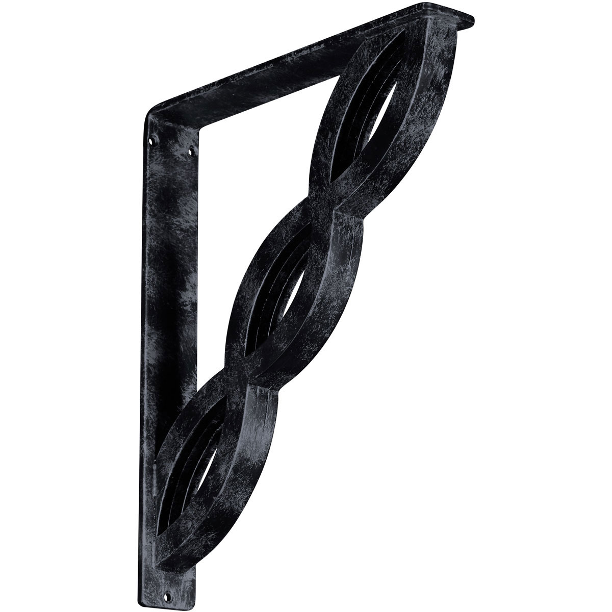 1 1/2"W X 10"D X 12"H Loera Wrought Iron , (Single Center Brace), Antiqued Brass Furniture > Cabinets & Storage > Ironing Centers Ekena Millwork 2" W x 12" D x 15" H Silver