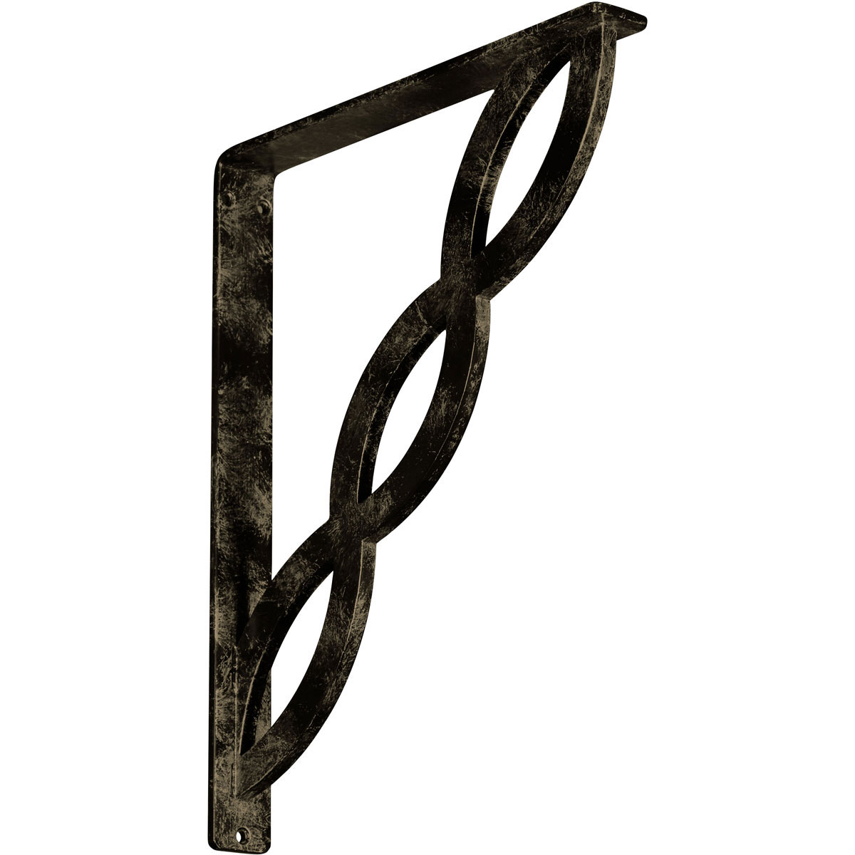 1 1/2"W X 10"D X 12"H Loera Wrought Iron , (Single Center Brace), Antiqued Brass Furniture > Cabinets & Storage > Ironing Centers Ekena Millwork 1 1/2"W x 12"D x 15"H Antiqued Pale Gold