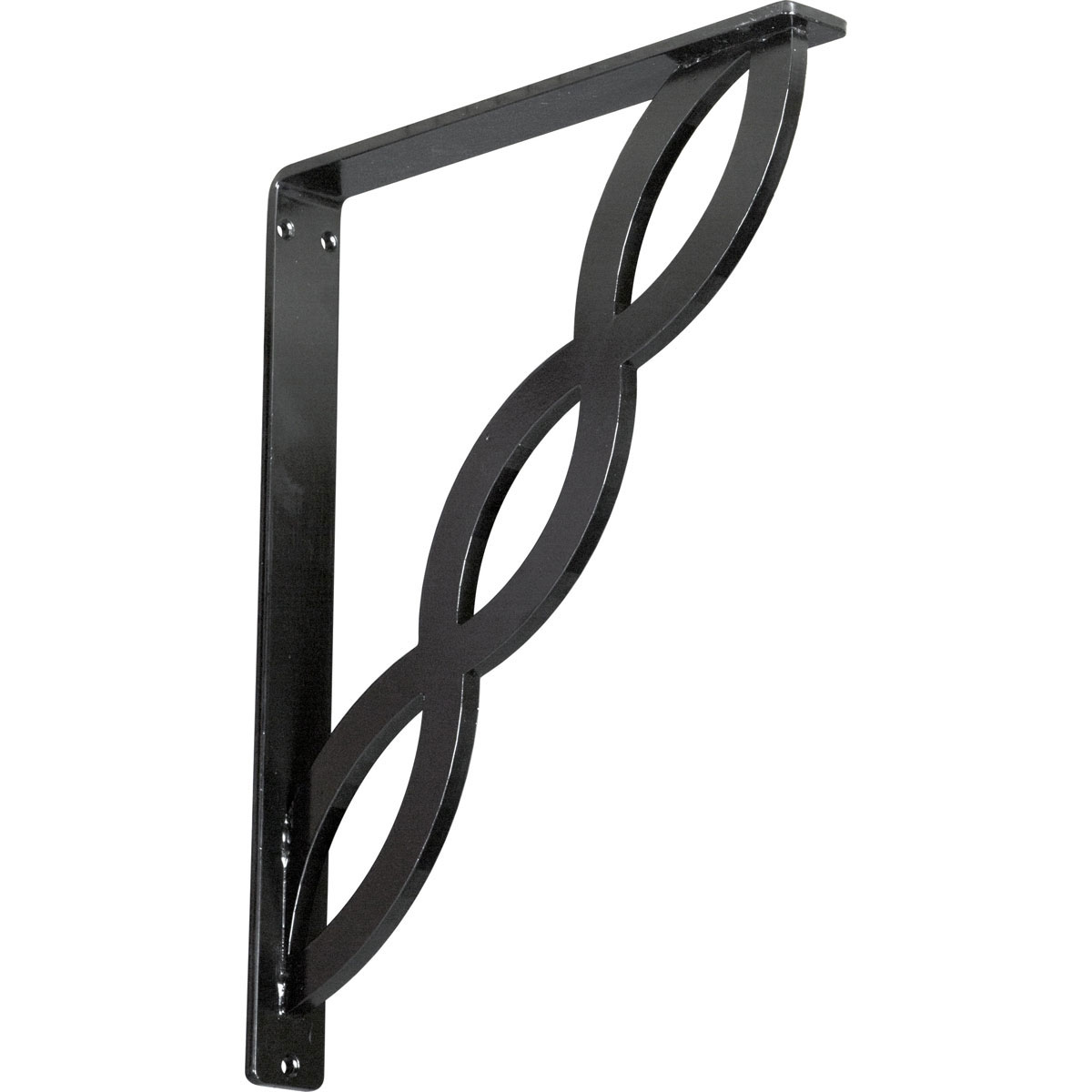 1 1/2"W X 10"D X 12"H Loera Wrought Iron , (Single Center Brace), Antiqued Brass Furniture > Cabinets & Storage > Ironing Centers Ekena Millwork 1 1/2"W x 12"D x 15"H Powder Coated Black
