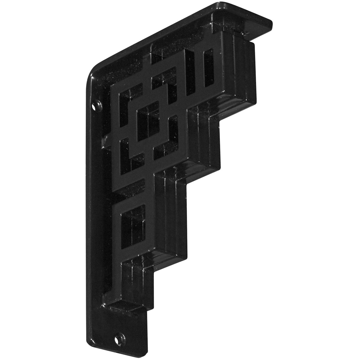 1 1/2"W X 12"D X 15"H Eris Wrought Iron , (Single Center Brace), Antiqued Bronze Furniture > Cabinets & Storage > Ironing Centers Ekena Millwork 2"W x 5 1/2"D x 8"H Powder Coated Black
