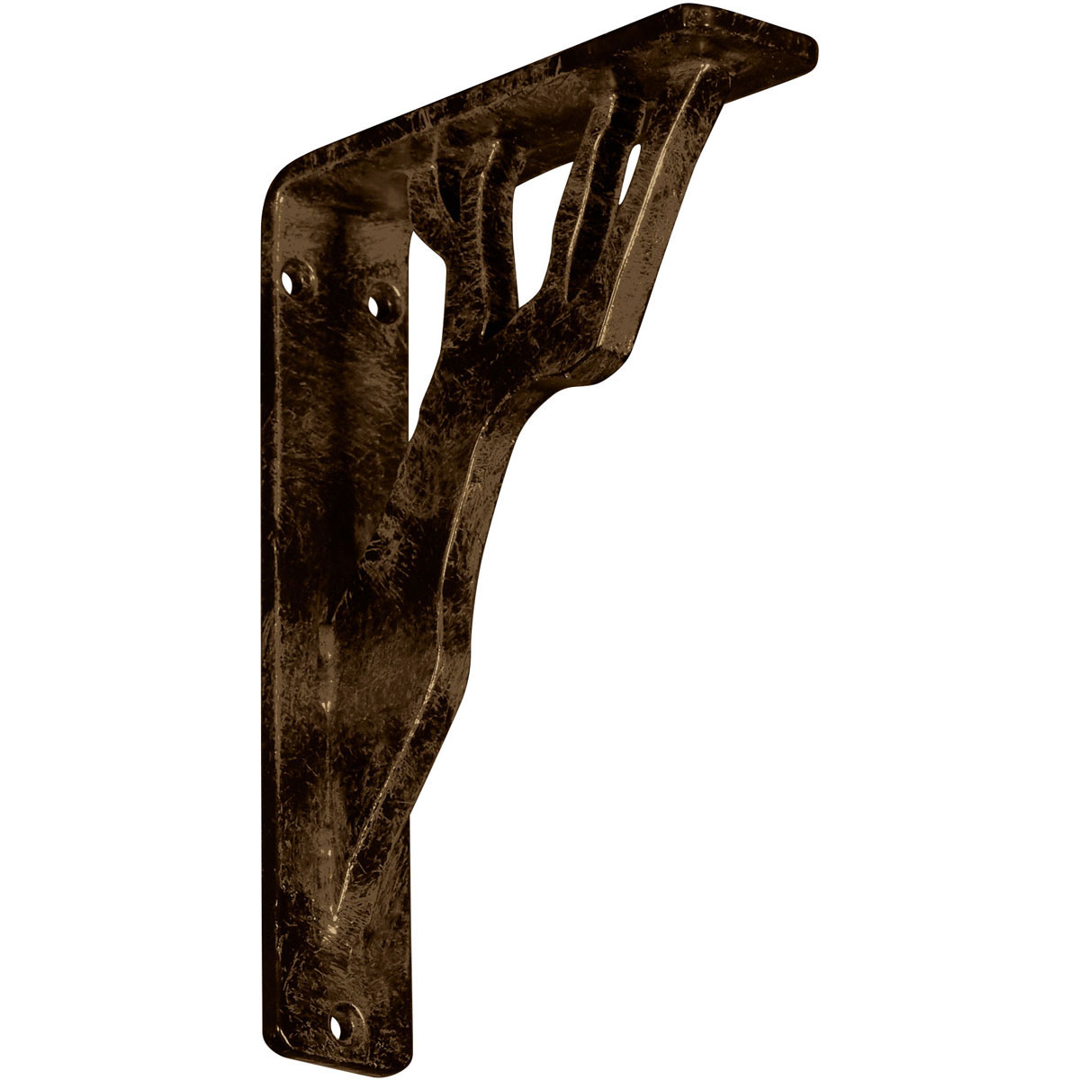 1 1/2"W X 12"D X 15"H Damon Wrought Iron , (Single Center Brace), Antiqued Copper Furniture > Cabinets & Storage > Ironing Centers Ekena Millwork 1 1/2"W x 5 1/2"D x 8"H Antiqued Brass