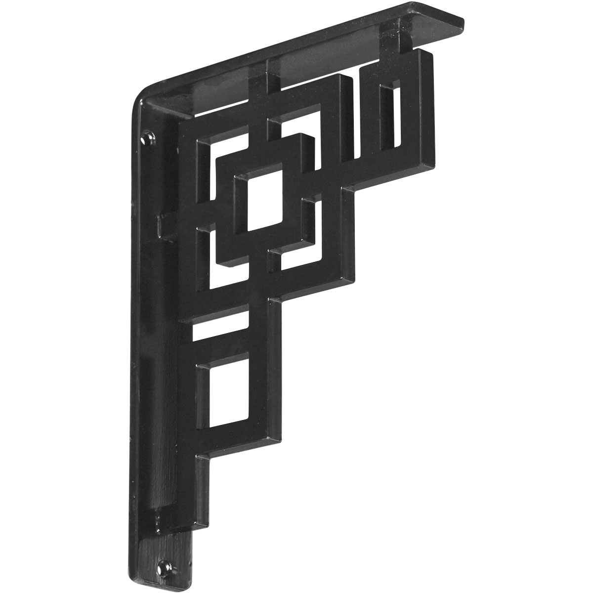 1 1/2"W X 12"D X 15"H Eris Wrought Iron , (Single Center Brace), Antiqued Bronze Furniture > Cabinets & Storage > Ironing Centers Ekena Millwork 1 1/2"W x 7 1/2"D x 10"H Powder Coated Black