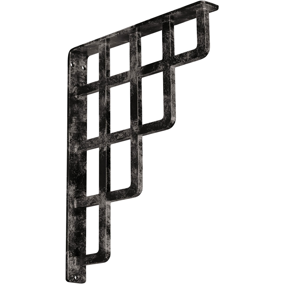 1 1/2"W X 12"D X 15"H Diane Wrought Iron , (Single Center Brace), Antiqued Copper Furniture > Cabinets & Storage > Ironing Centers Ekena Millwork 1 1/2"W x 12"D x 15"H Antiqued Warm Silver
