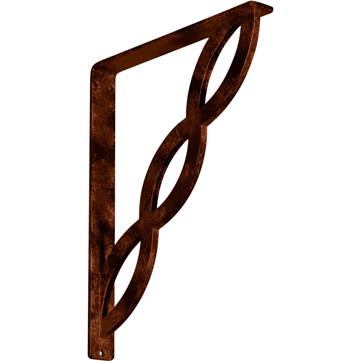 1 1/2"W X 10"D X 12"H Loera Wrought Iron , (Single Center Brace), Antiqued Brass Furniture > Cabinets & Storage > Ironing Centers Ekena Millwork 1 1/2"W x 12"D x 15"H Antiqued Copper