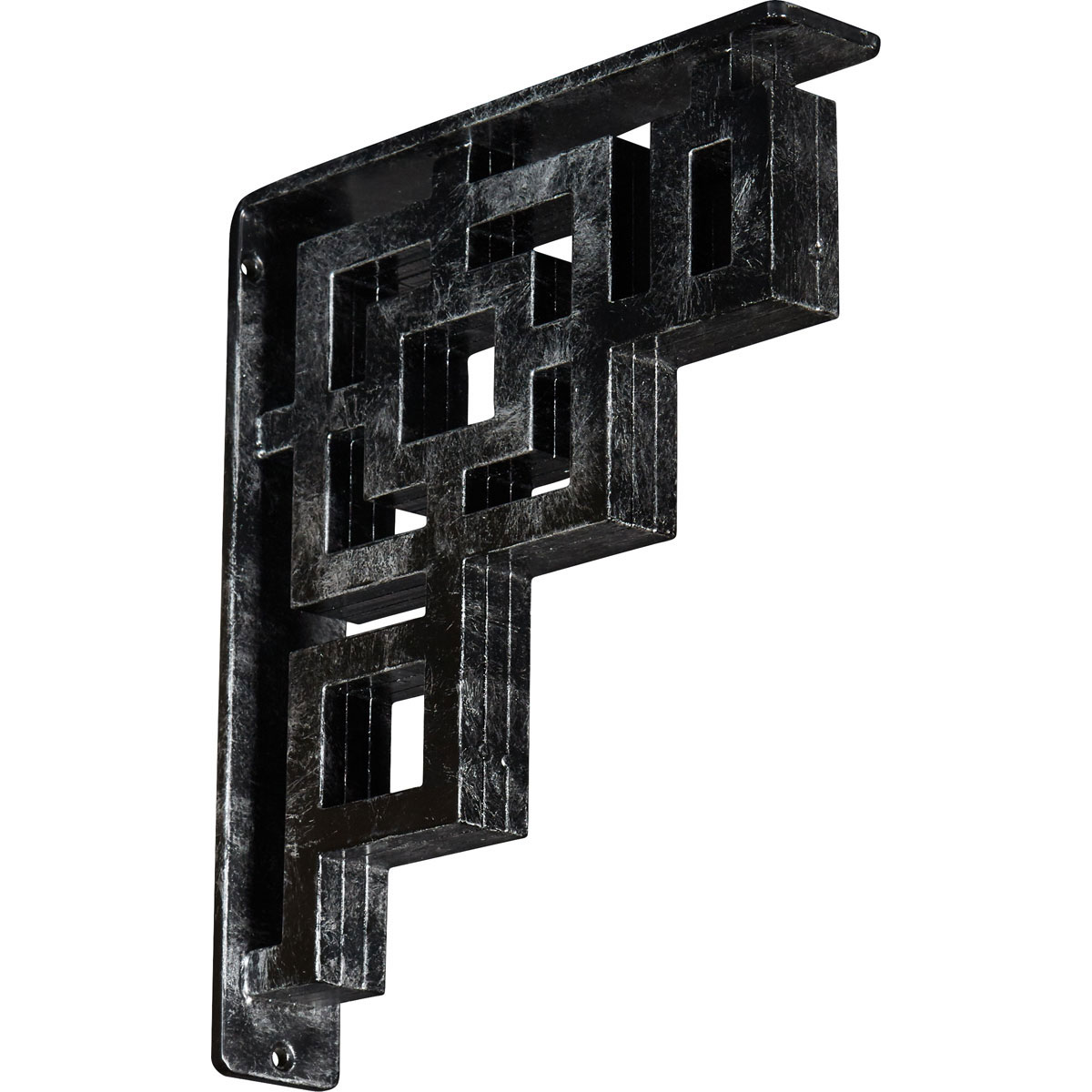 1 1/2"W X 12"D X 15"H Eris Wrought Iron , (Single Center Brace), Antiqued Bronze Furniture > Cabinets & Storage > Ironing Centers Ekena Millwork 2" W x 10" D x 12" H Antiqued Silver