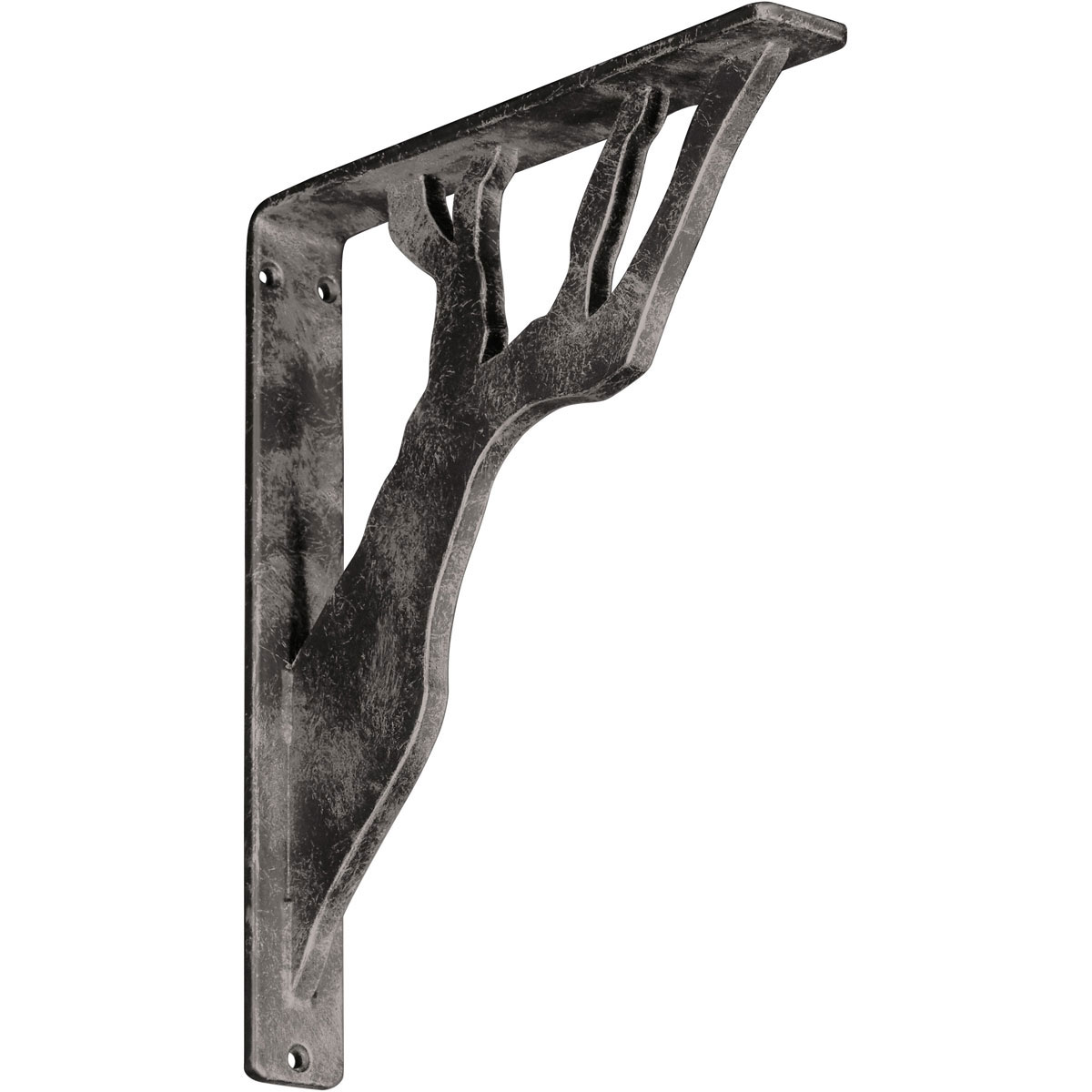 1 1/2"W X 12"D X 15"H Damon Wrought Iron , (Single Center Brace), Antiqued Copper Furniture > Cabinets & Storage > Ironing Centers Ekena Millwork 1 1/2"W x 10"D x 12"H Antiqued Warm Silver