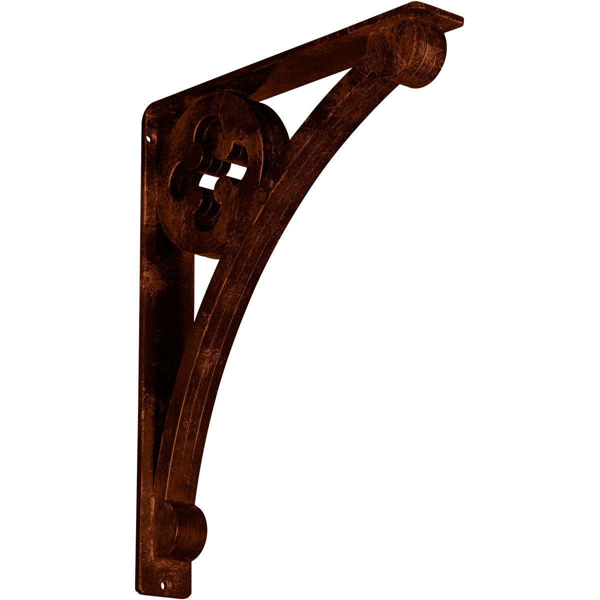 1 1/2"W X 12"D X 15"H Crawley Wrought Iron , (Single Center Brace), Antiqued Copper Furniture > Cabinets & Storage > Ironing Centers Ekena Millwork 2" W x 12" D x 15" H Antiqued Copper