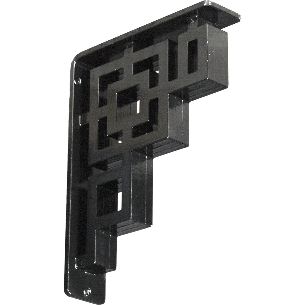 1 1/2"W X 12"D X 15"H Eris Wrought Iron , (Single Center Brace), Antiqued Bronze Furniture > Cabinets & Storage > Ironing Centers Ekena Millwork 2"W x 7 1/2"D x 10"H Powder Coated Black