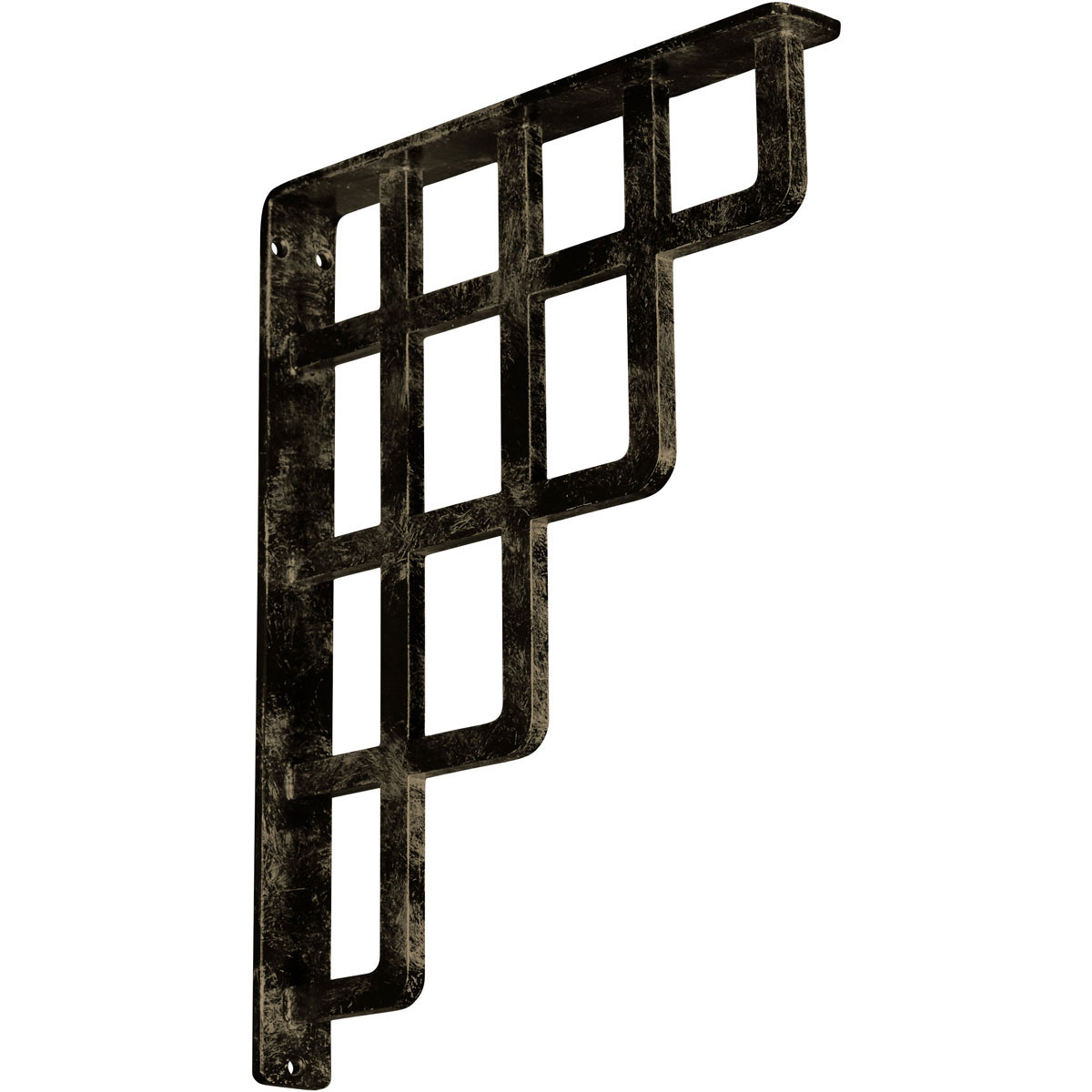1 1/2"W X 12"D X 15"H Diane Wrought Iron , (Single Center Brace), Antiqued Copper Furniture > Cabinets & Storage > Ironing Centers Ekena Millwork 1 1/2"W x 12"D x 15"H Antiqued Pale Gold