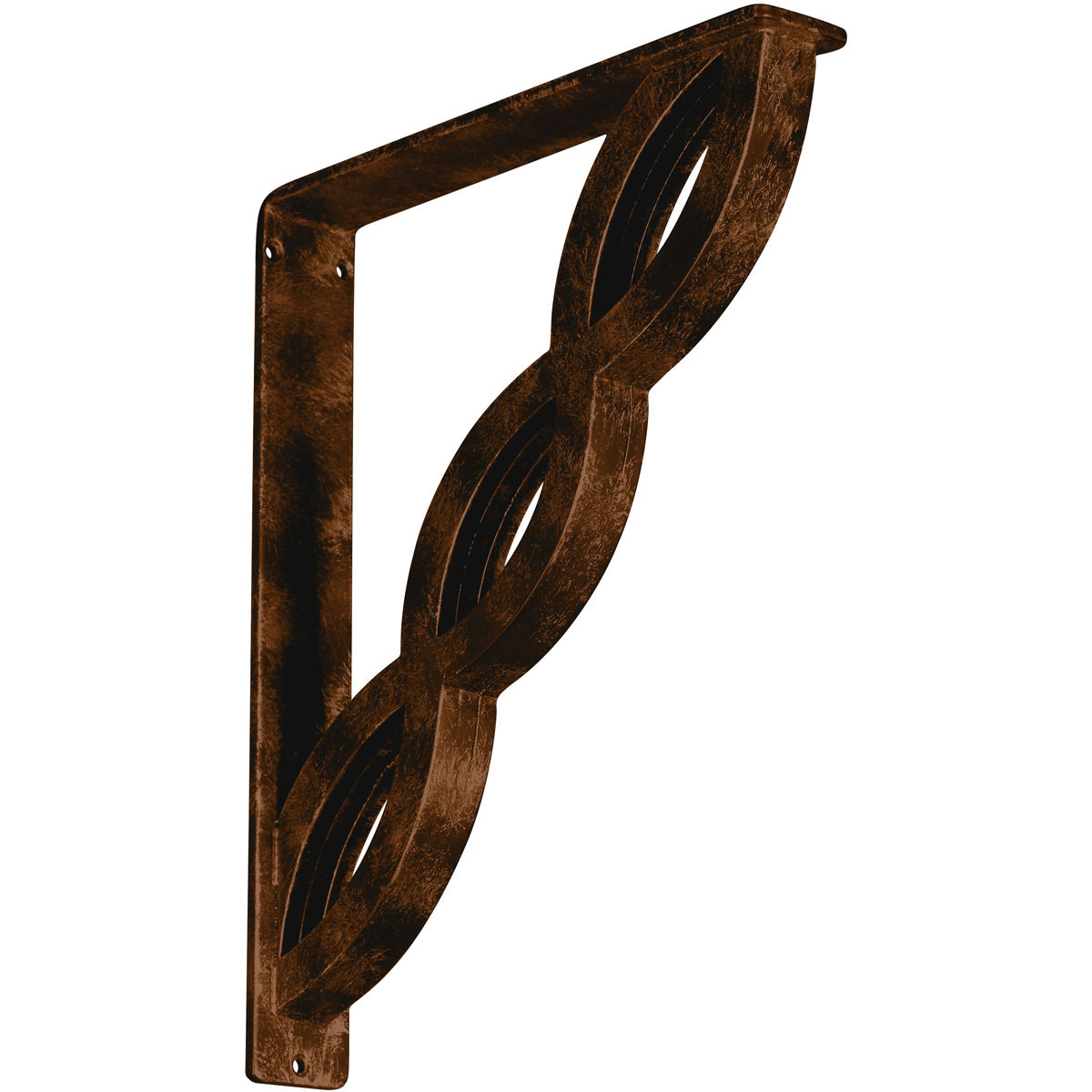 1 1/2"W X 10"D X 12"H Loera Wrought Iron , (Single Center Brace), Antiqued Brass Furniture > Cabinets & Storage > Ironing Centers Ekena Millwork 2" W x 12" D x 15" H Antiqued Bronze