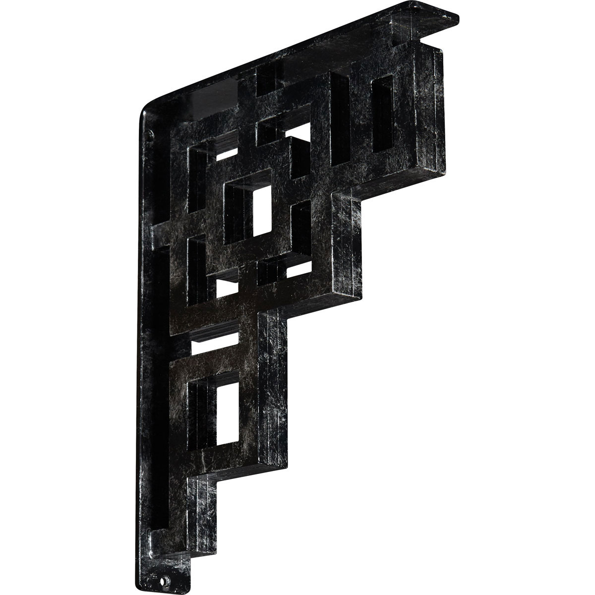 1 1/2"W X 12"D X 15"H Eris Wrought Iron , (Single Center Brace), Antiqued Bronze Furniture > Cabinets & Storage > Ironing Centers Ekena Millwork 2" W x 12" D x 15" H Silver