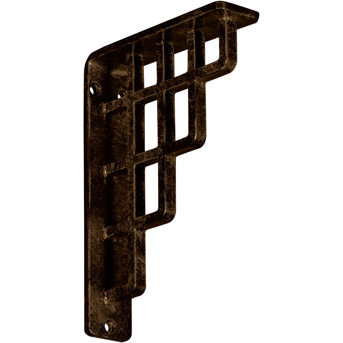 1 1/2"W X 12"D X 15"H Diane Wrought Iron , (Single Center Brace), Antiqued Copper Furniture > Cabinets & Storage > Ironing Centers Ekena Millwork 1 1/2"W x 5 1/2"D x 8"H Antiqued Brass