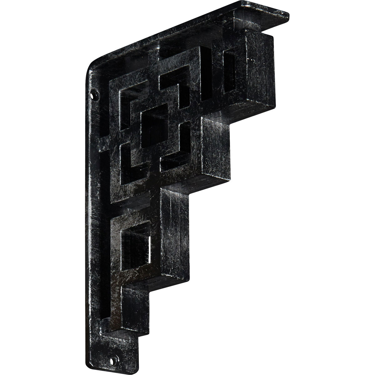 1 1/2"W X 12"D X 15"H Eris Wrought Iron , (Single Center Brace), Antiqued Bronze Furniture > Cabinets & Storage > Ironing Centers Ekena Millwork 2"W x 7 1/2"D x 10"H Antiqued Silver