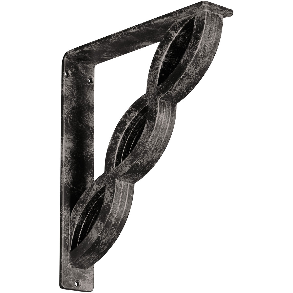 1 1/2"W X 10"D X 12"H Loera Wrought Iron , (Single Center Brace), Antiqued Brass Furniture > Cabinets & Storage > Ironing Centers Ekena Millwork 2" W x 10" D x 12" H Antiqued Warm Silver