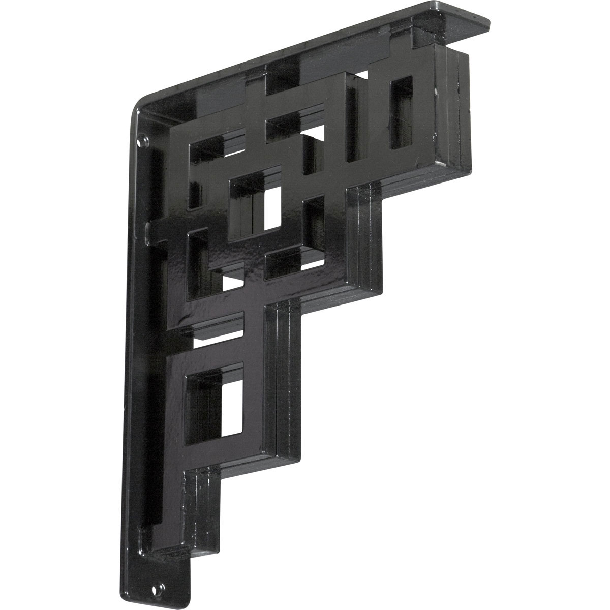 1 1/2"W X 12"D X 15"H Eris Wrought Iron , (Single Center Brace), Antiqued Bronze Furniture > Cabinets & Storage > Ironing Centers Ekena Millwork 2" W x 10" D x 12" H Powder Coated Black