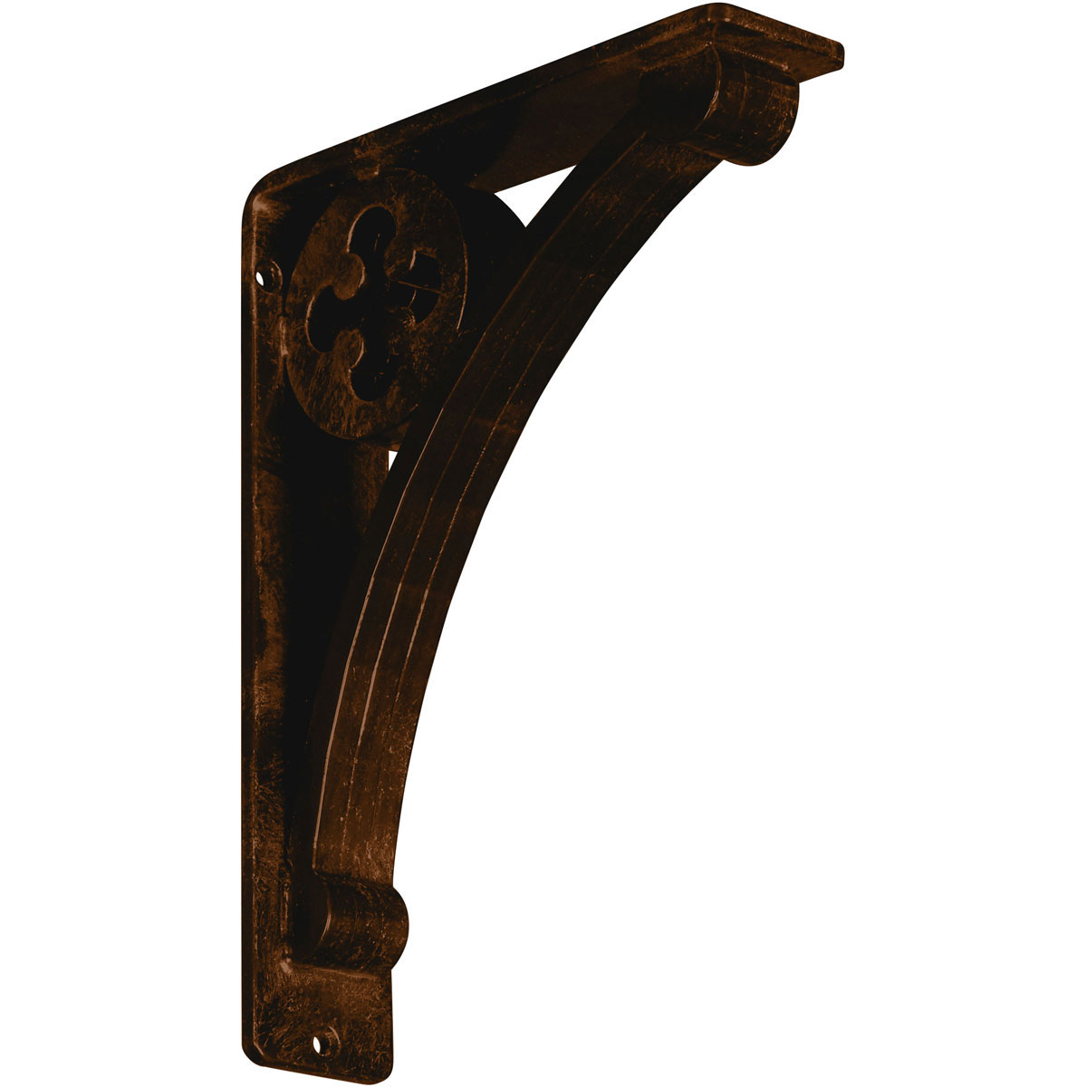1 1/2"W X 12"D X 15"H Crawley Wrought Iron , (Single Center Brace), Antiqued Copper Furniture > Cabinets & Storage > Ironing Centers Ekena Millwork 2"W x 7 1/2"D x 10"H Antiqued Bronze