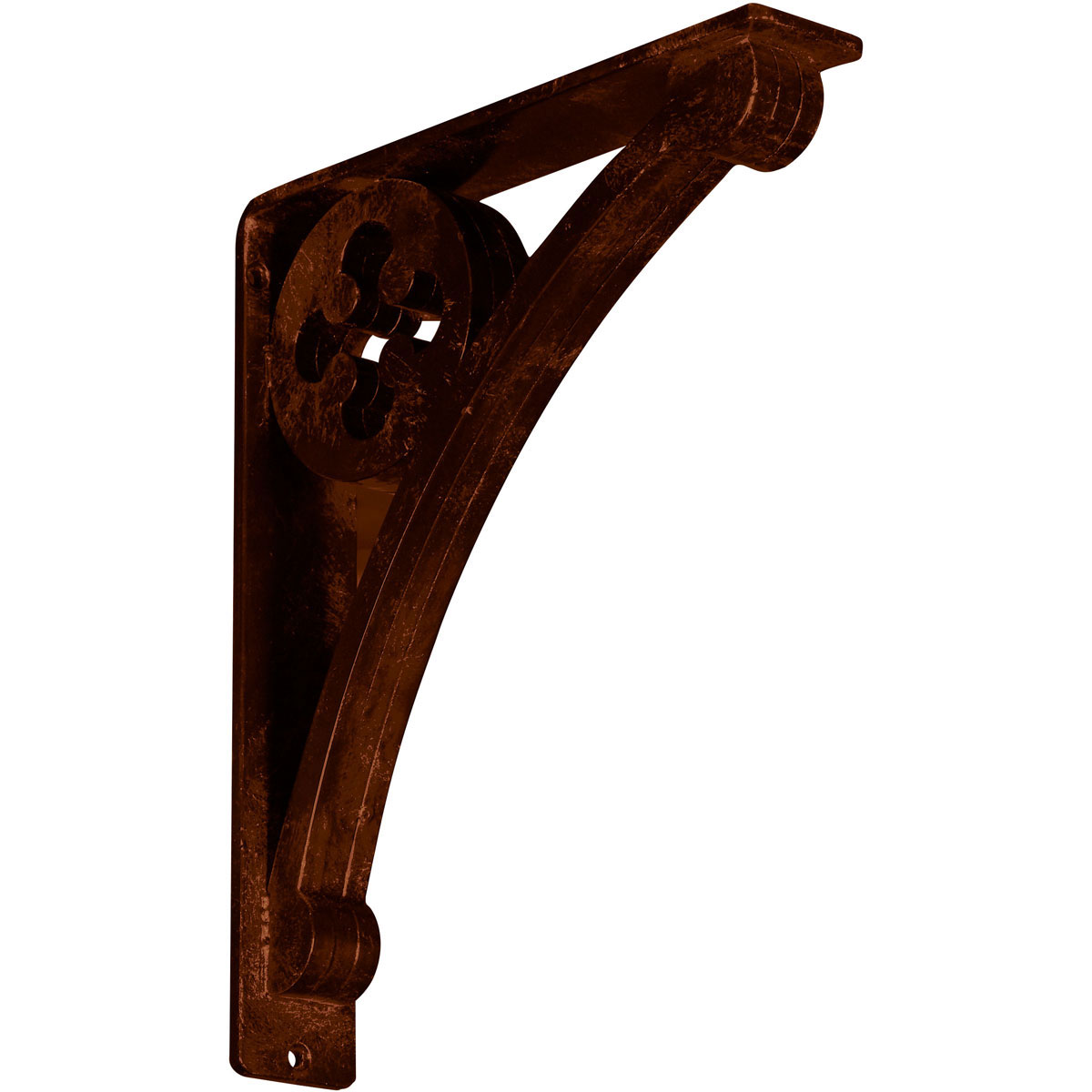 1 1/2"W X 12"D X 15"H Crawley Wrought Iron , (Single Center Brace), Antiqued Copper Furniture > Cabinets & Storage > Ironing Centers Ekena Millwork 2" W x 10" D x 12" H Antiqued Copper