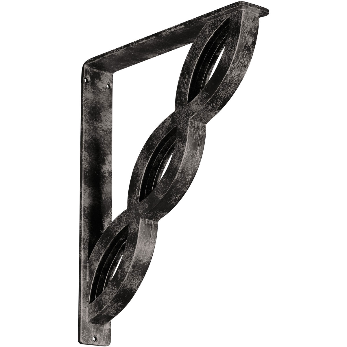 1 1/2"W X 10"D X 12"H Loera Wrought Iron , (Single Center Brace), Antiqued Brass Furniture > Cabinets & Storage > Ironing Centers Ekena Millwork 2" W x 12" D x 15" H Antiqued Warm Silver
