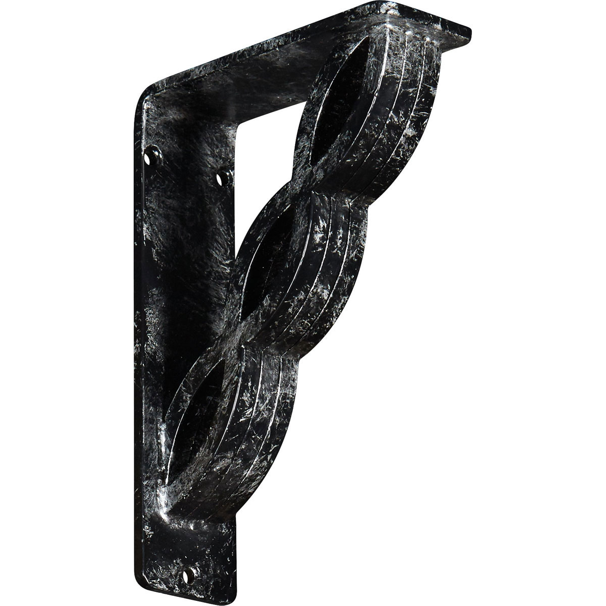 1 1/2"W X 10"D X 12"H Loera Wrought Iron , (Single Center Brace), Antiqued Brass Furniture > Cabinets & Storage > Ironing Centers Ekena Millwork 2"W x 5 1/2"D x 8"H Antiqued Silver