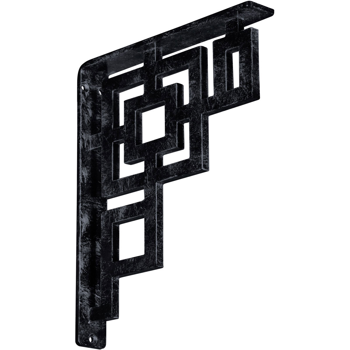 1 1/2"W X 12"D X 15"H Eris Wrought Iron , (Single Center Brace), Antiqued Bronze Furniture > Cabinets & Storage > Ironing Centers Ekena Millwork 1 1/2"W x 10"D x 12"H Antiqued Pewter