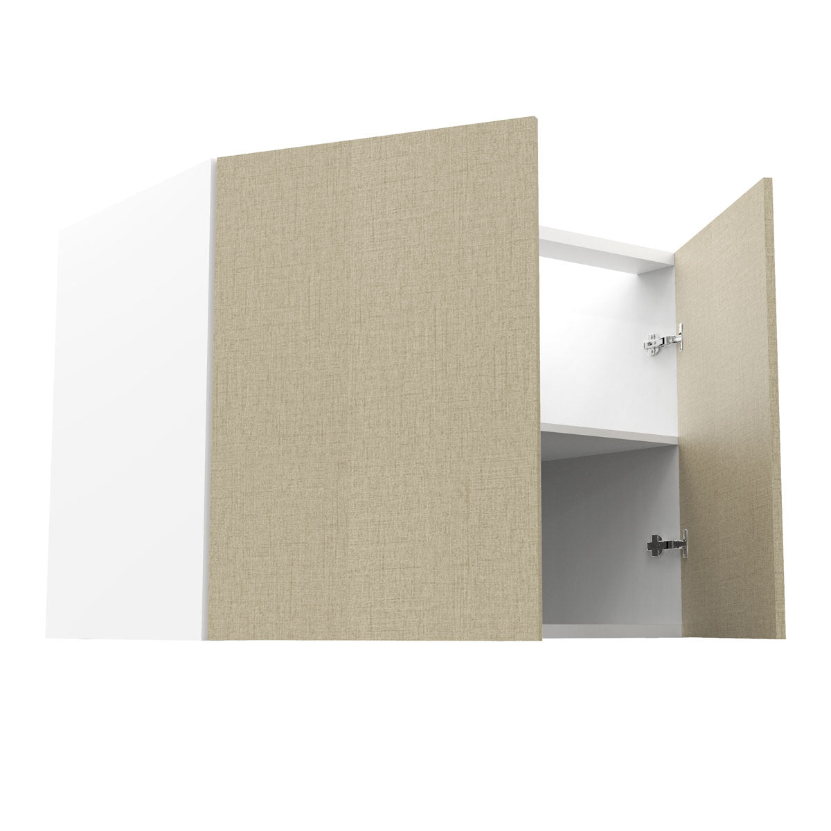RTA - Fabric Grey - Full Height Double Door Base Cabinets | 42"W x 34.5"H x 24"D