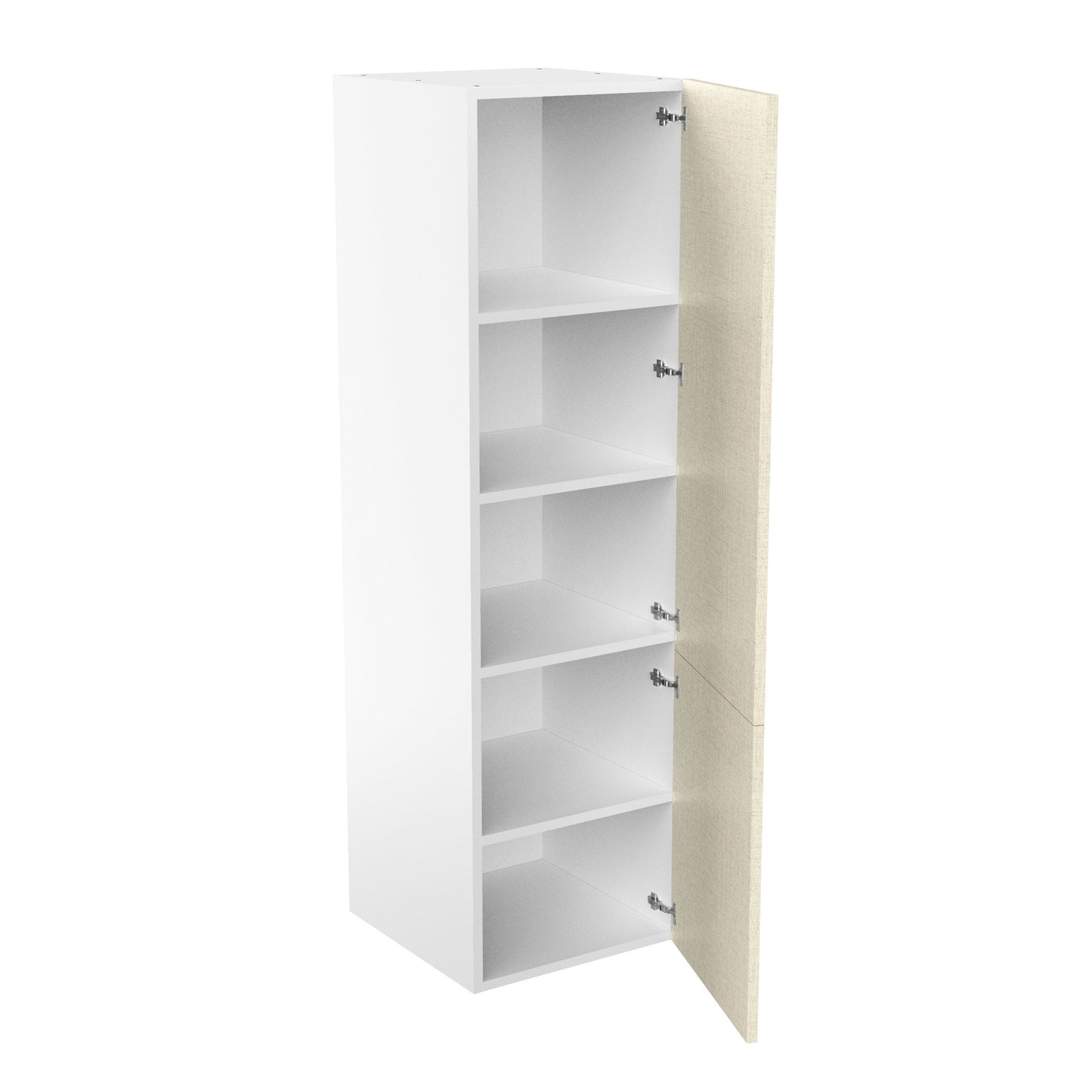 RTA - Fabric Grey - Single Door Tall Cabinets | 24"W x 84"H x 24"D