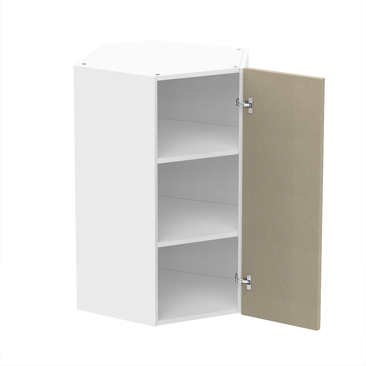RTA - Fabric Grey - Diagonal Wall Cabinets | 24"W x 36"H x 12"D