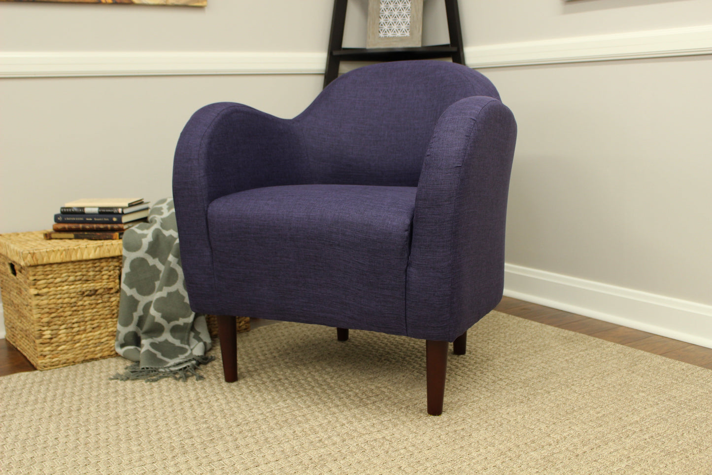 Fox Hill Julian Mid-Century Accent Chair, Multiple Colors