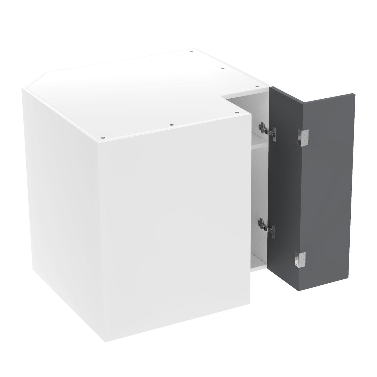 RTA - Glossy Grey - Easy Reach Base Cabinets | 36"W x 34.5"H x 24"D