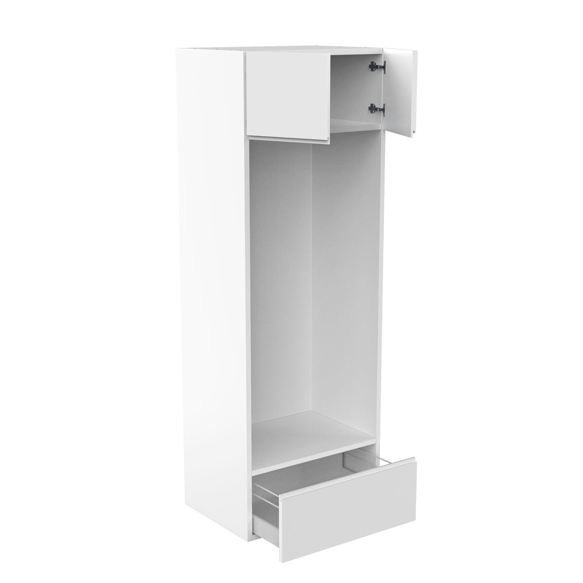 RTA - Lacquer White - Double Oven Tall Cabinets | 30"W x 96"H x 23.8"D