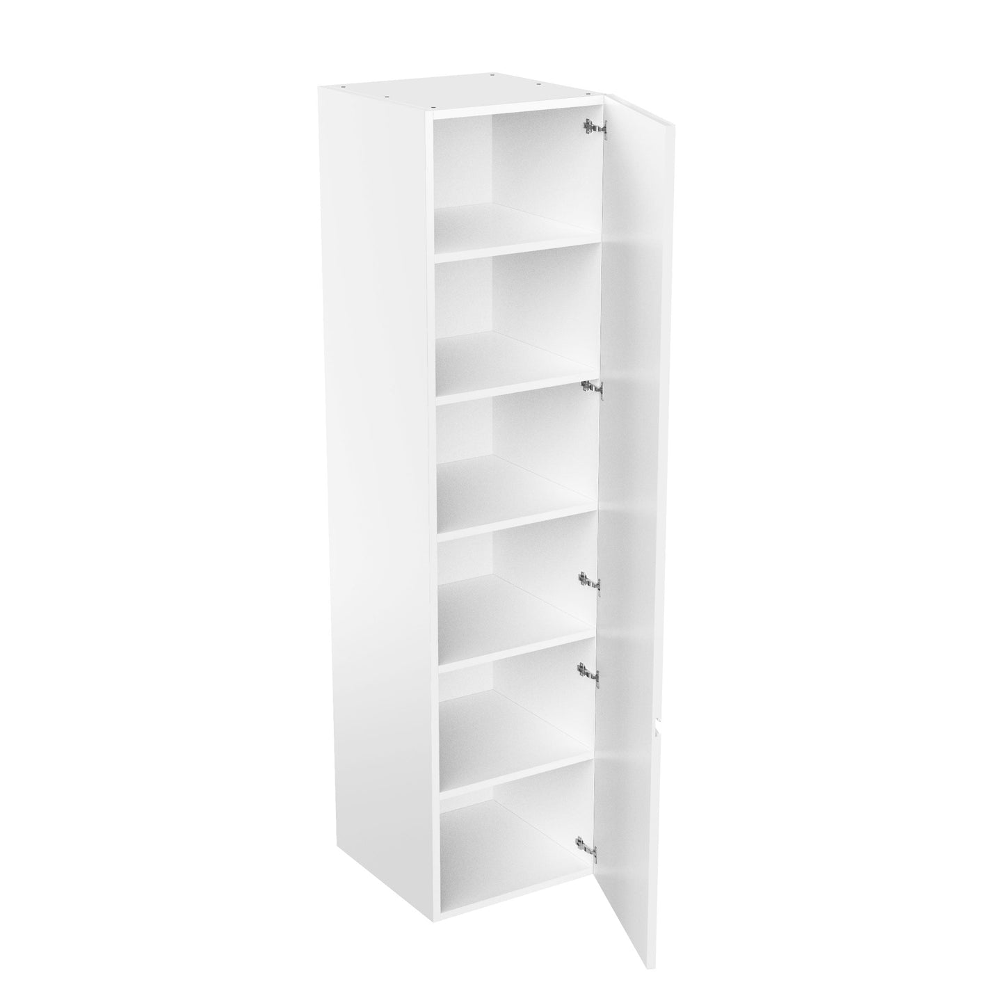 Tall Kitchen Cabinet - RTA - Lacquer White - Single Door | 24"W x 96"H x 23.8"D