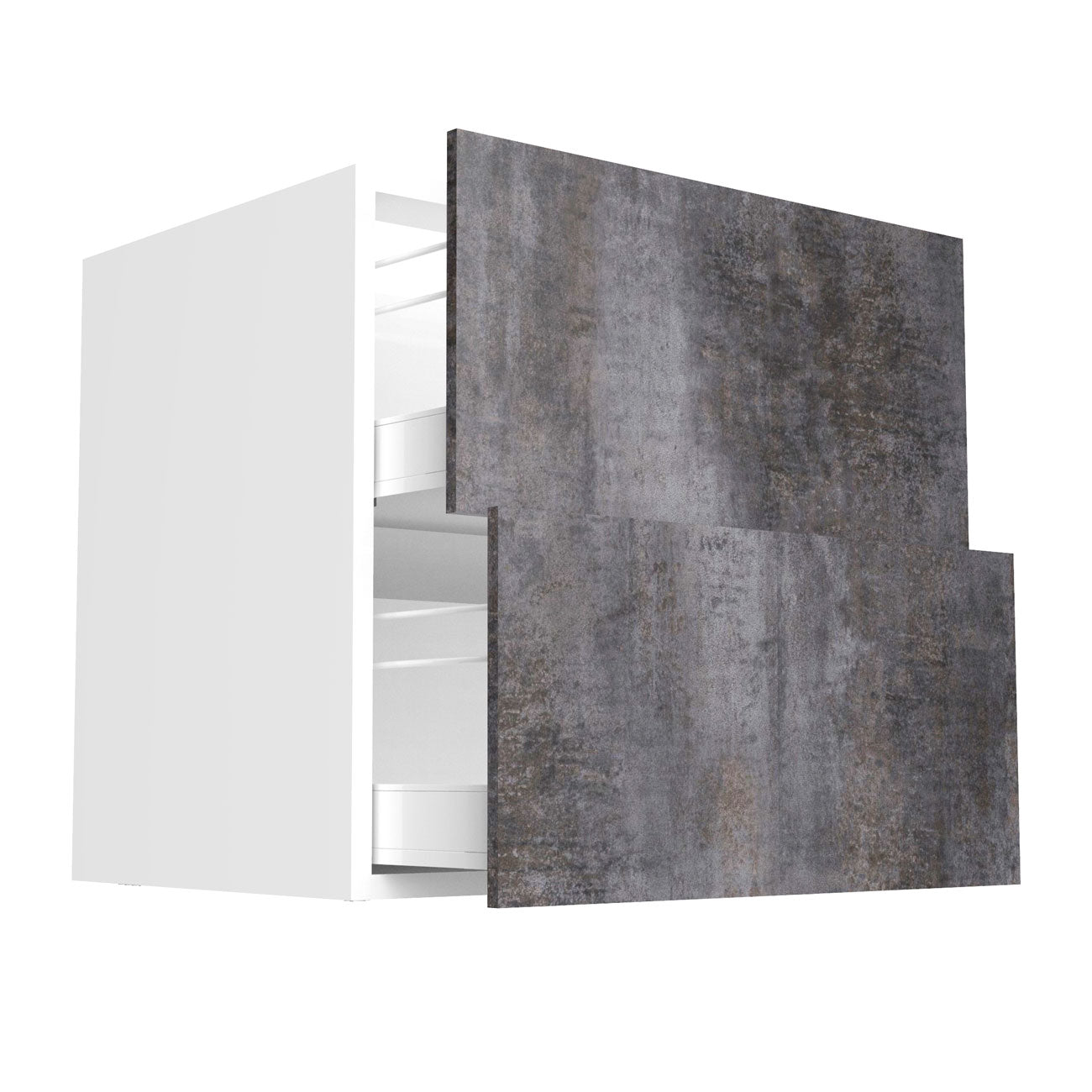 RTA - Rustic Grey - Two Drawer Base Cabinets | 30"W x 34.5"H x 24"D