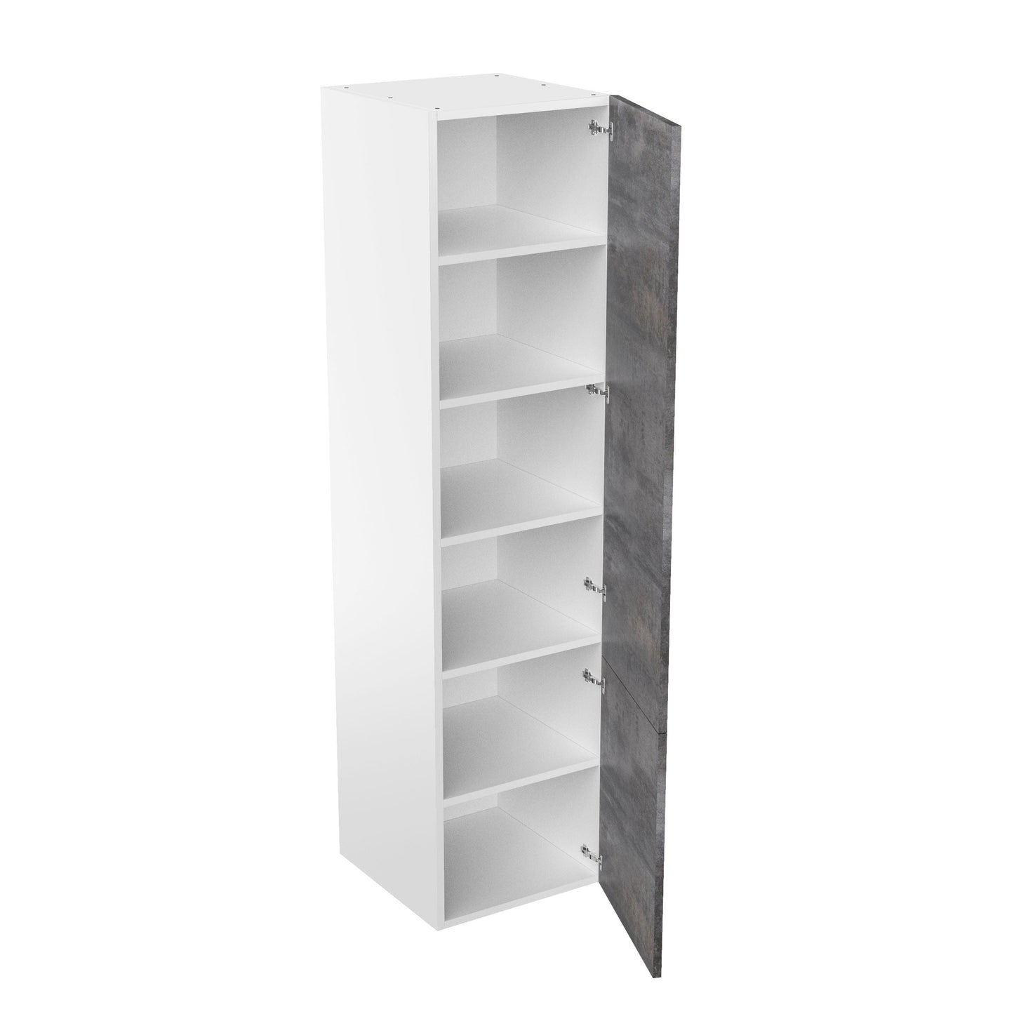 RTA - Rustic Grey - Single Door Tall Cabinets | 24"W x 96"H x 24"D