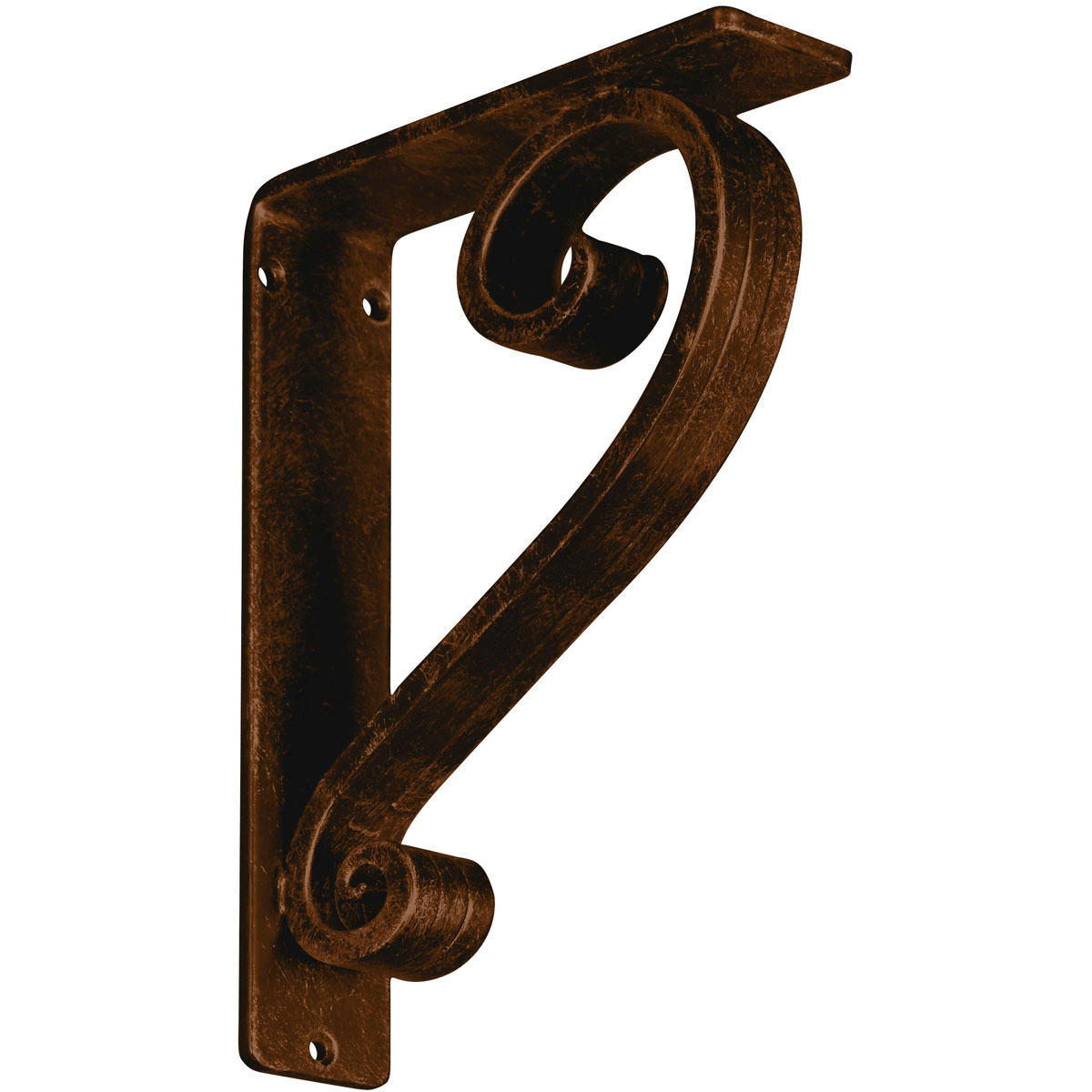 1 1/2"W X 10"D X 12"H Edwards Wrought Iron , (Single Center Brace), Antiqued Brass Furniture > Cabinets & Storage > Ironing Centers Ekena Millwork 2"W x 7 1/2"D x 10"H Antiqued Bronze