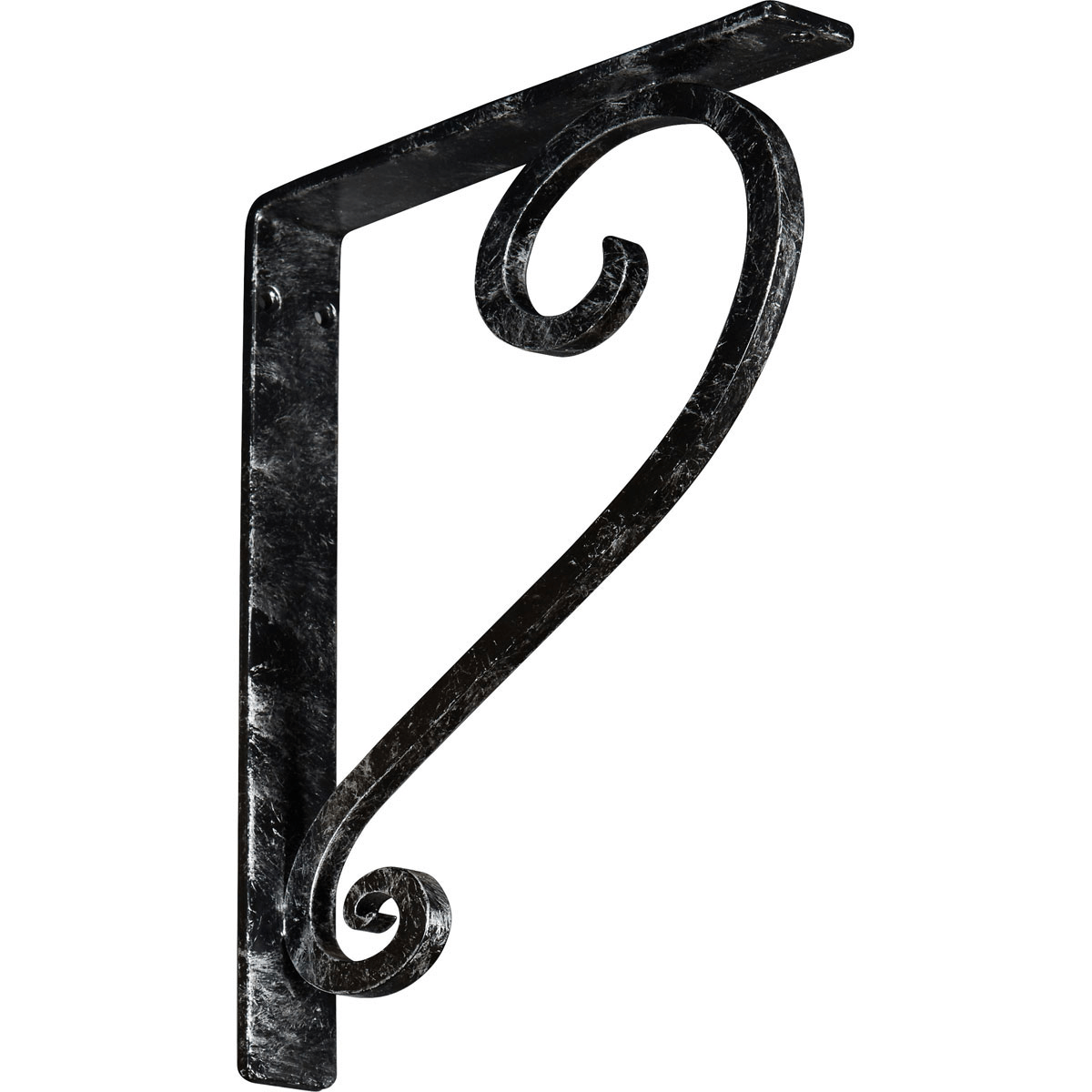 1 1/2"W X 10"D X 12"H Edwards Wrought Iron , (Single Center Brace), Antiqued Brass Furniture > Cabinets & Storage > Ironing Centers Ekena Millwork 1 1/2"W x 10"D x 12"H Antiqued Silver