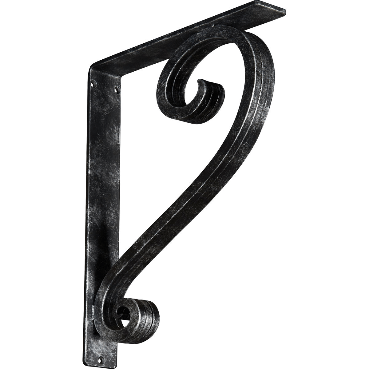 1 1/2"W X 10"D X 12"H Edwards Wrought Iron , (Single Center Brace), Antiqued Brass Furniture > Cabinets & Storage > Ironing Centers Ekena Millwork 2" W x 12" D x 15" H Antiqued Silver