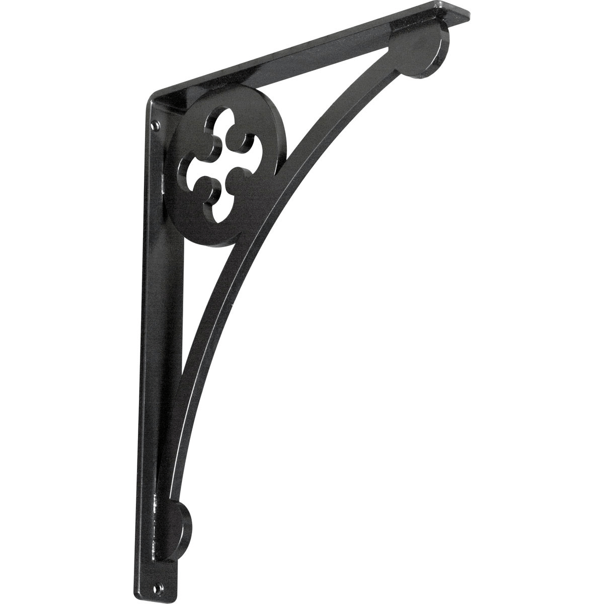1 1/2"W X 7 1/2"D X 10"H Crawley Wrought Iron , (Single Center Brace), Antiqued Warm Silver Furniture > Cabinets & Storage > Ironing Centers Ekena Millwork 1 1/2"W x 12"D x 15"H Powder Coated Black