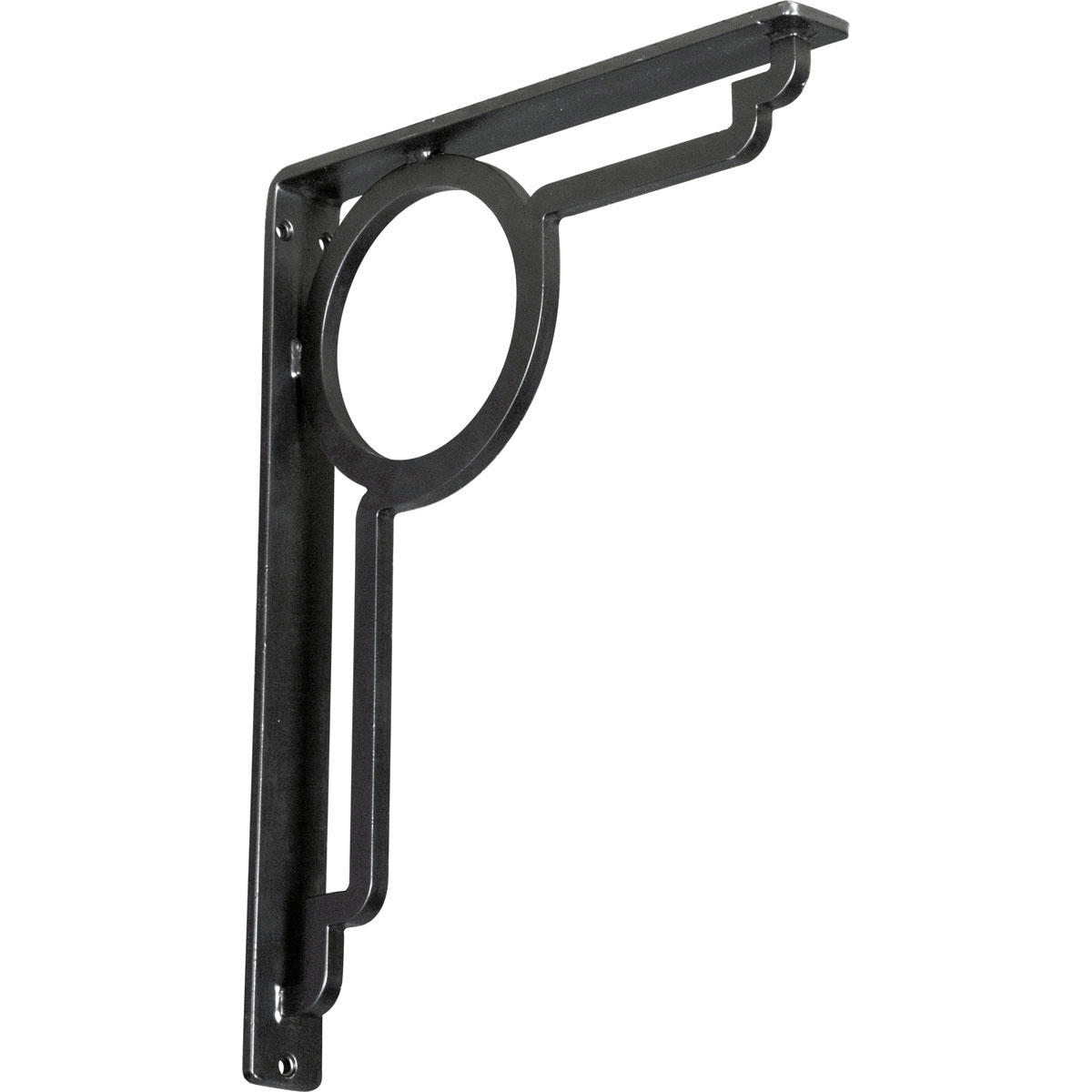1 1/2"W X 7 1/2"D X 10"H Maria Wrought Iron , (Single Center Brace), Antiqued Brass Furniture > Cabinets & Storage > Ironing Centers Ekena Millwork 1 1/2"W x 12"D x 15"H Powder Coated Black