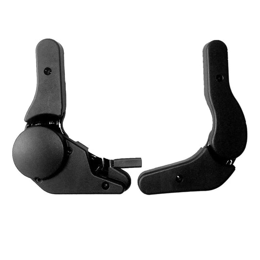 1 Set Seat Back Angle Adjuster Swivel Chair Accessories 180 Dgeree Adjustable for Racing Esports Chair (Black)