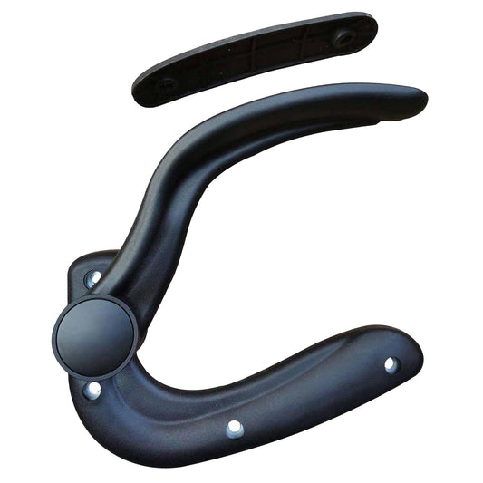 13.78 inch Replacement Chair Adjustable Arms with Pads Durable Pre Hole Height Adjustable Arms Desk Chair Arms for Gaming Swivel Chair Black