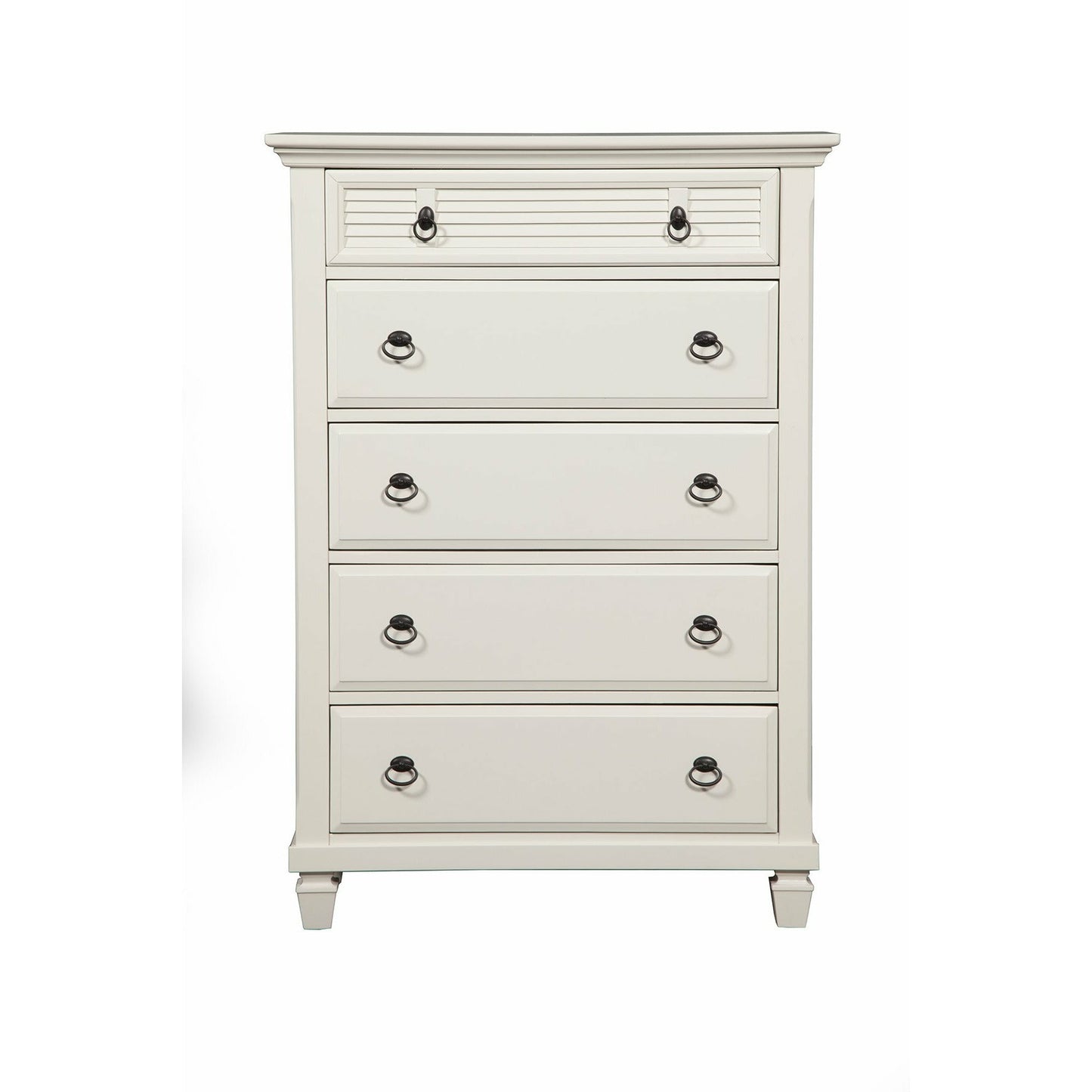 Skyline Decor Winchester 5 Drawer Chest, White
