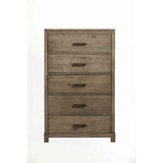 Skyline Decor Sydney 5 Drawer Chest, Weathered Grey