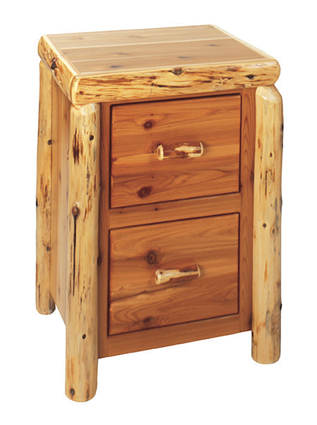 Fireside Lodge Cedar Two Drawer File Cabinet